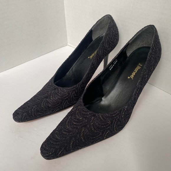 COPY - COPY - J. Renee Black Pums In Size 8.5M - Picture 3 of 7